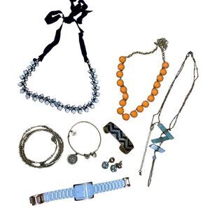 J Crew Stella & Dot Loft Alex & Ani Anne Klein Large Jewelry Lot Necklace‎ Watch